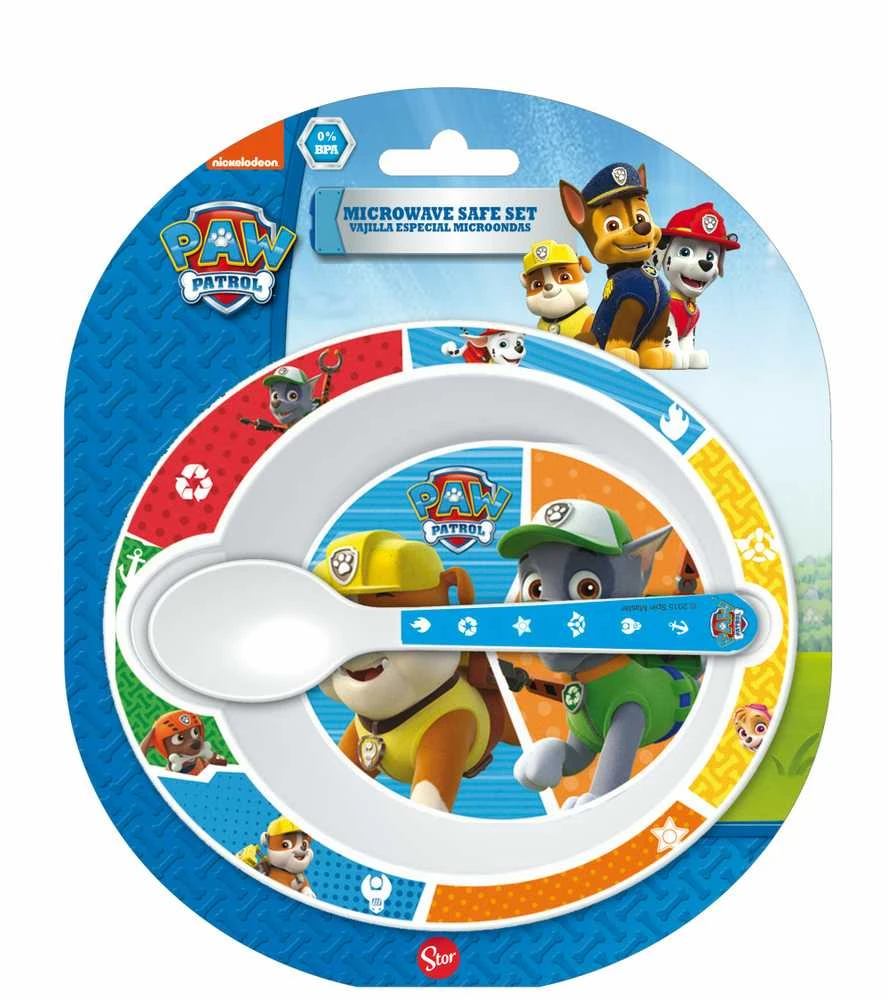 Spin Master "Paw Patrol" kūdikio maitinimo dubenėlio ir šaukšto rinkinys