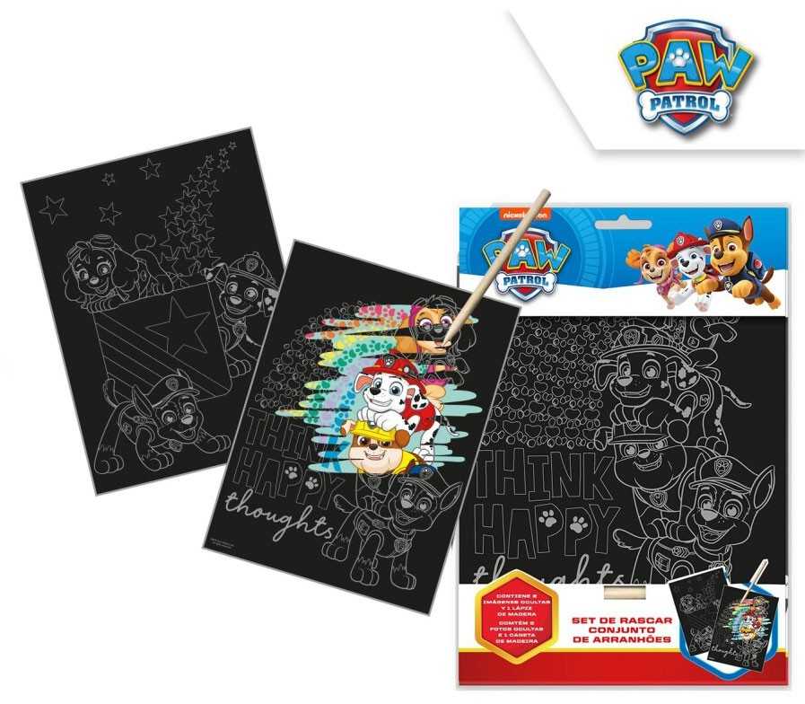 Kids Licensing PAW PATROL SCRAPER COLOR SCRATCH + DRAWING