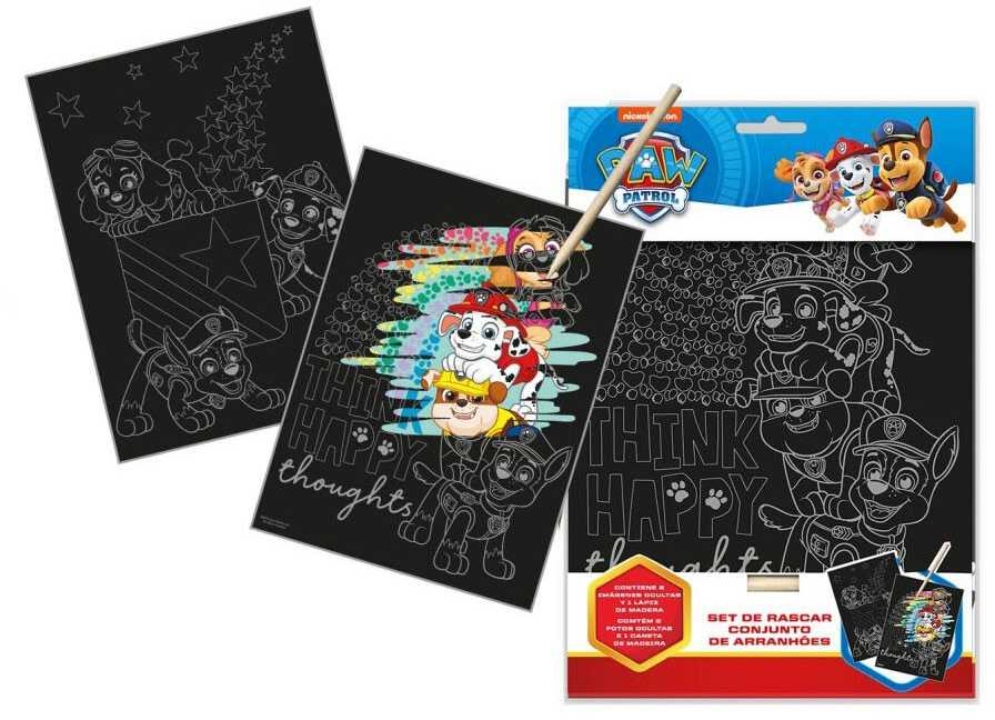 Kids Licensing PAW PATROL SCRAPER COLOR SCRATCH + DRAWING