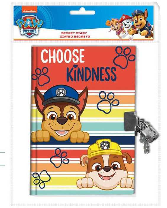 Kids Euroswan - Akcesoria licencyjne Paw Patrol dienoraštis su spynelė