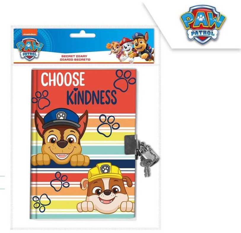 Kids Euroswan - Akcesoria licencyjne Paw Patrol dienoraštis su spynelė