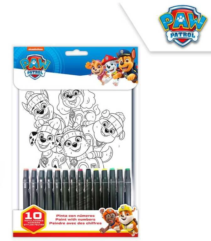 Kids Licensing Kids Euroswan - Rinkinys licencijuoti aksesuarai dažymui - Paw Patrol
