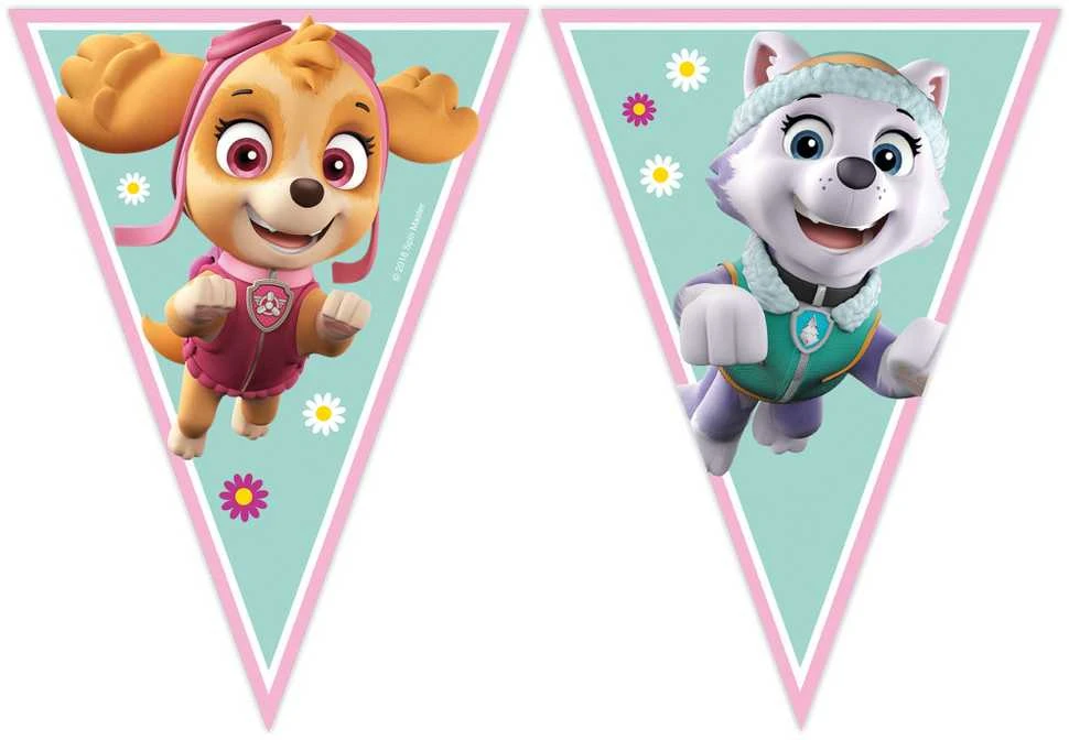 Globos Europe Bv PROCOS Paw Patrol Skye ir Everest vėliavėlė - 230 cm - 1 vnt. universali
