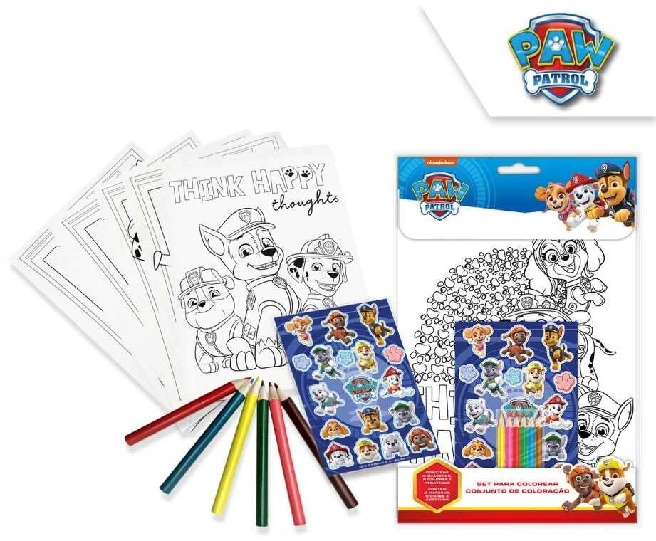 Kids Licensing Paw Patrol spalvinimo knygelė + priedai