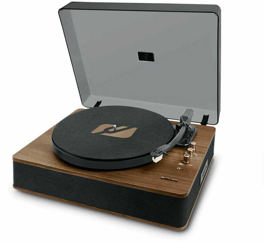 Muse Mūza | Patefonas stereo sistema | MT-106BT | Patefonas stereo sistema | USB prievadas | AUX įėjimas