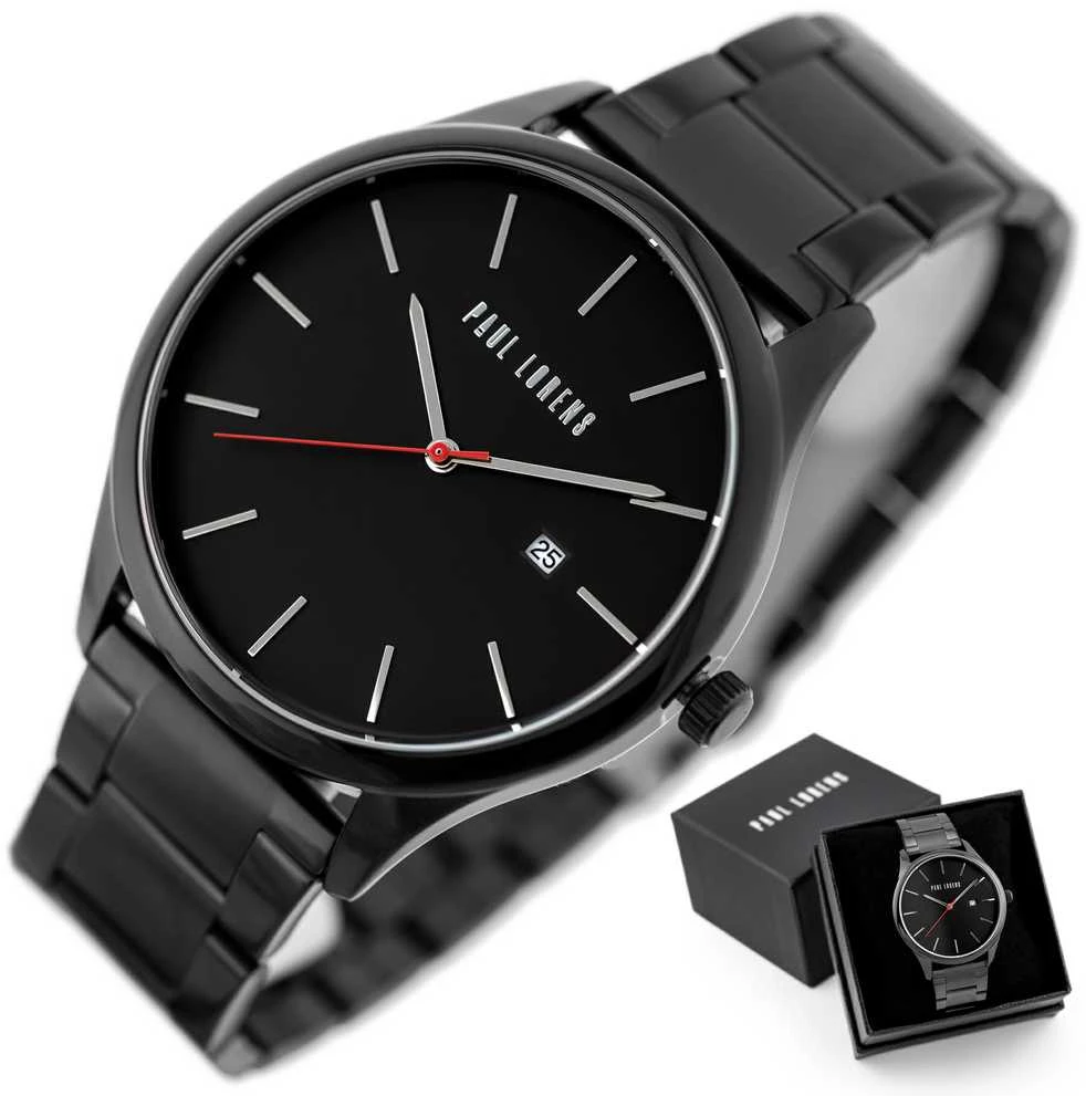 Laikrodis vyrams PAUL LORENS - PL13605B-1A4 (zg359c) + BOX