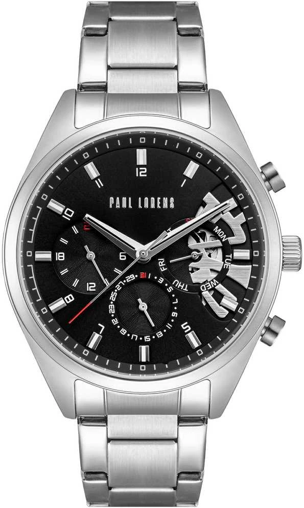 PAUL LORENS VYRIŠKAS LAIKRODIS - PL20003B-1C1 (zg387c) + DĖŽUTĖ