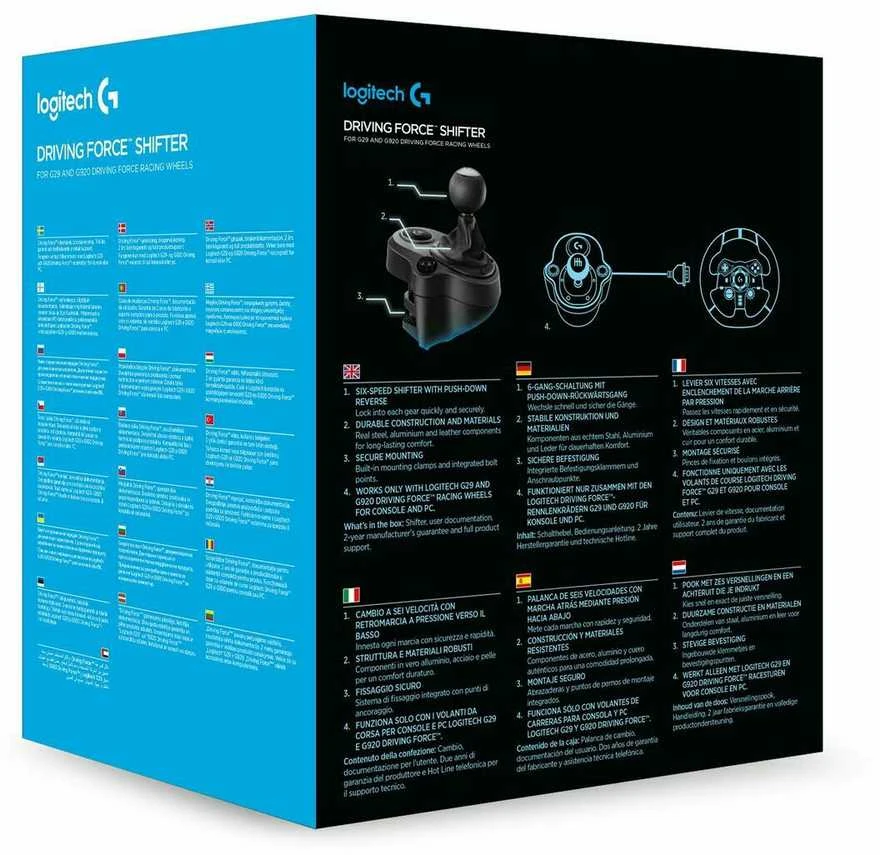 Žaidimų vairo pavara LOGITECH Driving Force shifter 941-000130 For G923, G29 and G920 Racing Wheels