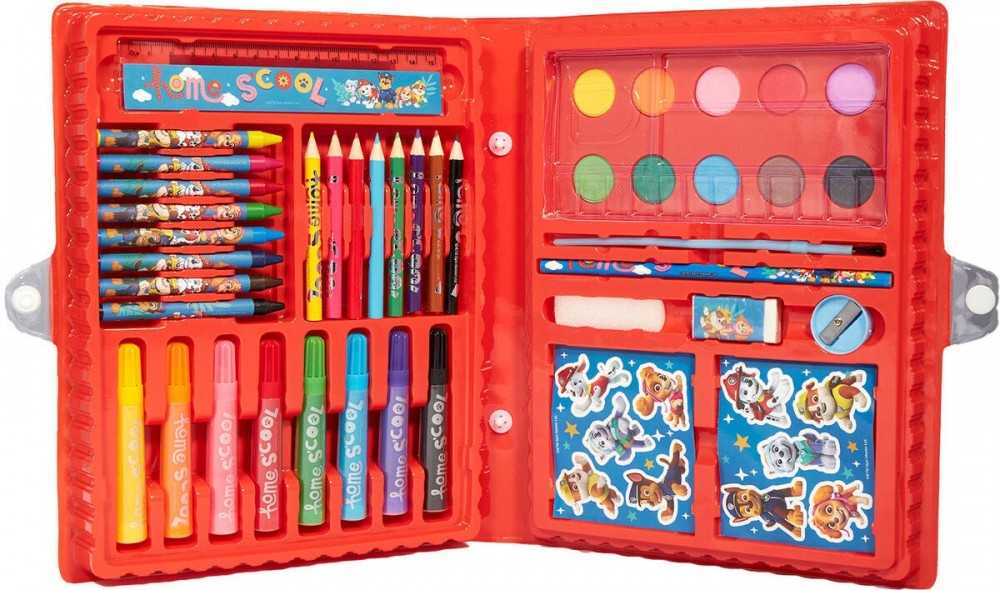 Kids Euroswan - Akcesoria licencyjne Euroswan Plastikinių kreidelių rinkinys dažų lipdukai Paw Patrol