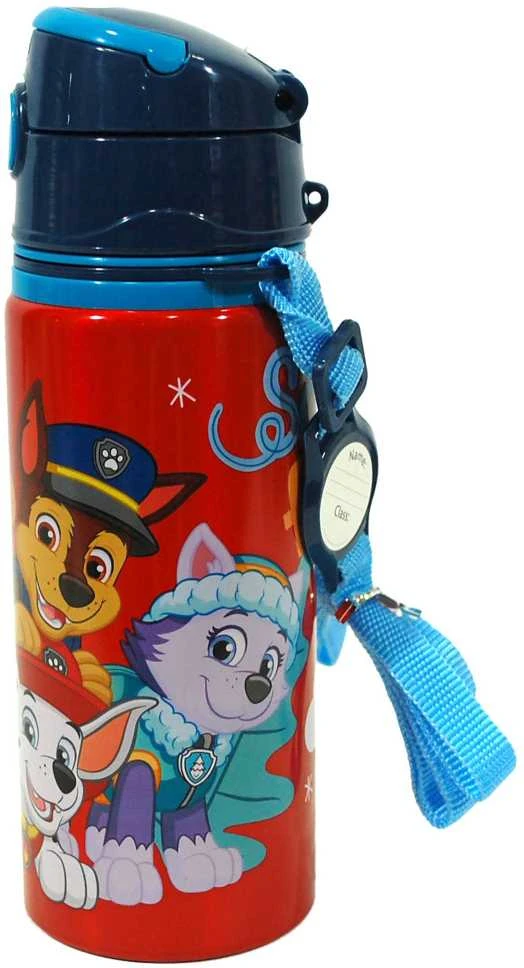 Vaikiška aliuminio gertuvė, 600 ml | spalva: su šunyčių patrulių personažais