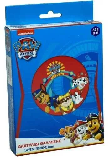 Paw Patrol atostogų režimo plaukimo ratas 51 cm