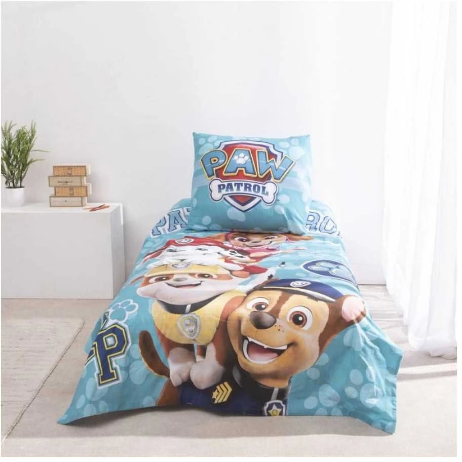 Paw Patrol Brave Paws patalynės komplektas 140x200cm, 65x65 cm