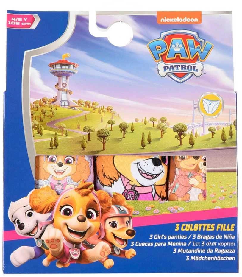 Paw Patrol Butterfly vaikiški apatiniai, kelnaitės, 3 vnt. pakuotėje, 3-4 metai / 98-104 cm