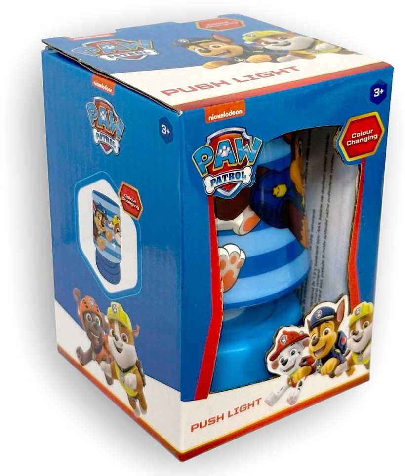 Paw Patrol dryžuota mini stalo lempa