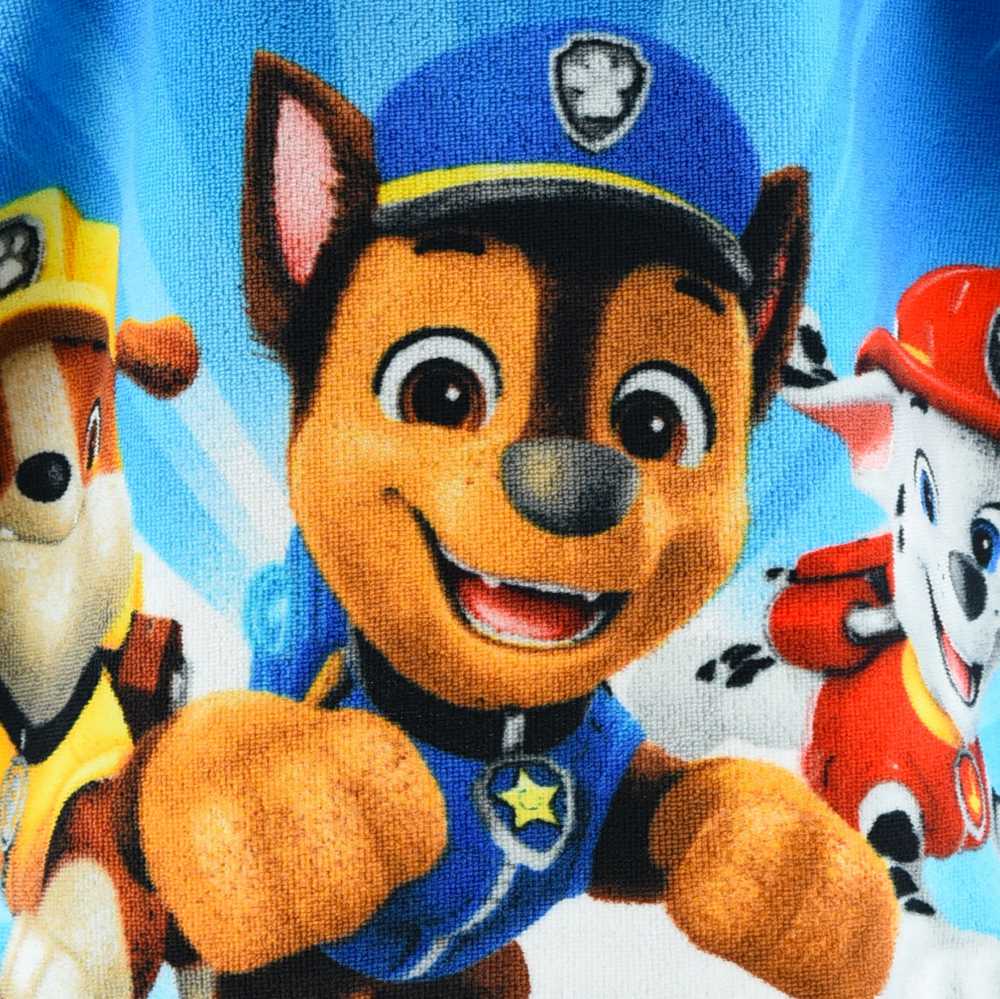 Paw Patrol Good Pups paplūdimio rankšluostis pončas 55x110 cm (greitai džiūstantis)