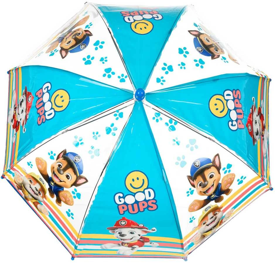 Paw Patrol Good Pups vaikiškas permatomas skėtis √ò72 cm