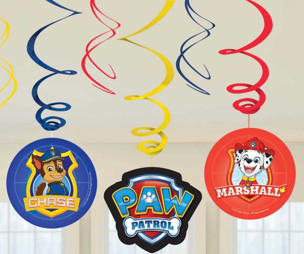 Usorteret Paw Patrol loftspiraler