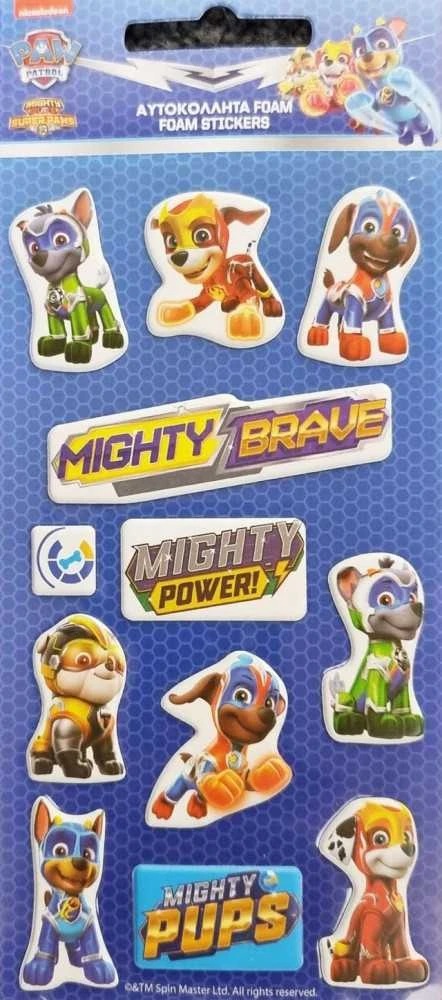 Paw Patrol Knights pūkuotų kempinių lipdukų rinkinys