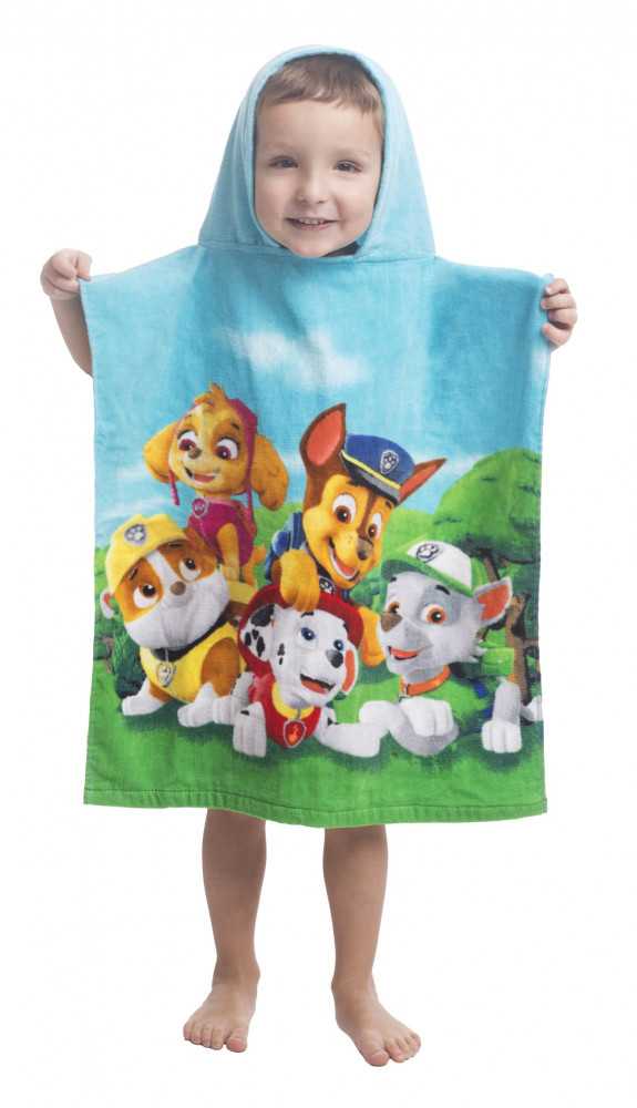 Paw Patrol PP159 Vaikiškas rankšluostis-pončas, 50x115 cm