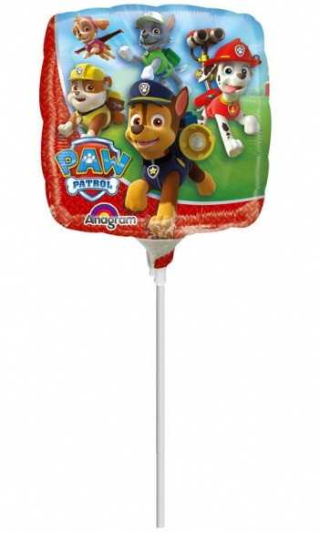 AMSCAN Folijinis balionas Paw Patrol lazdai - 23 cm - 1 vnt, universalus