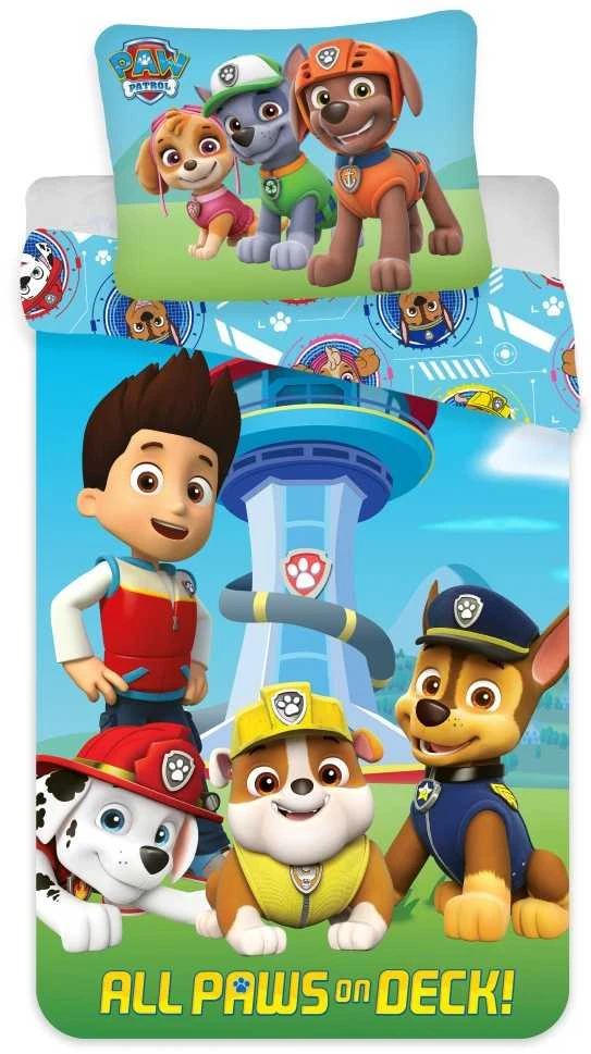 Vaikiškas patalynės komplektas Paw Patrol, 100x135, 2 dalių