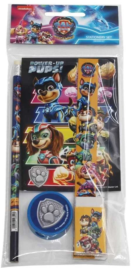 „Paw Patrol“ „Power Up“ 5 dalių kanceliarinių prekių rinkinys