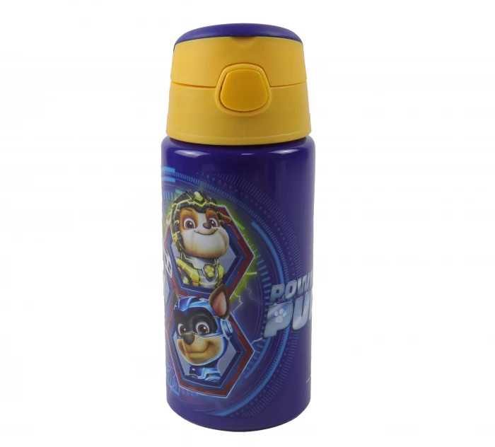 Paw Patrol Power Up aliuminio buteliukas su kabliuku 500 ml