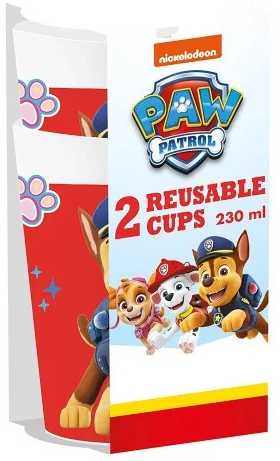 Paw Patrol Ready For Action plastikinių puodelių rinkinys (2 vnt.), 230 ml