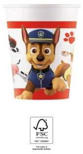 Globos Europe Bv PROCOS Paw Patrol Popieriniai puodeliai - Komanda - talpa 200 ml vieno dydžio