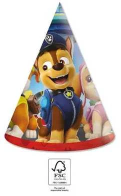 Paw Patrol Rescue Heroes vakarėlių kepuraitės, chako, 6 vnt. FSC