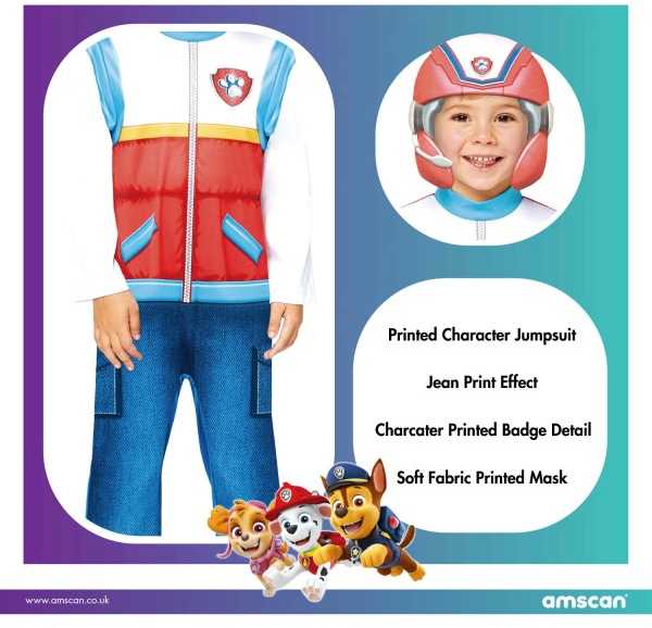 Paw Patrol Ryder kostiumas 4-6 metų vaikams