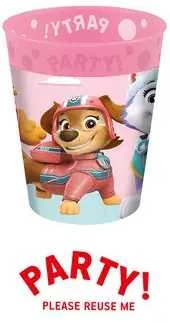 Paw Patrol Skye ir Everest Micro Premium plastikinis puodelis 250 ml