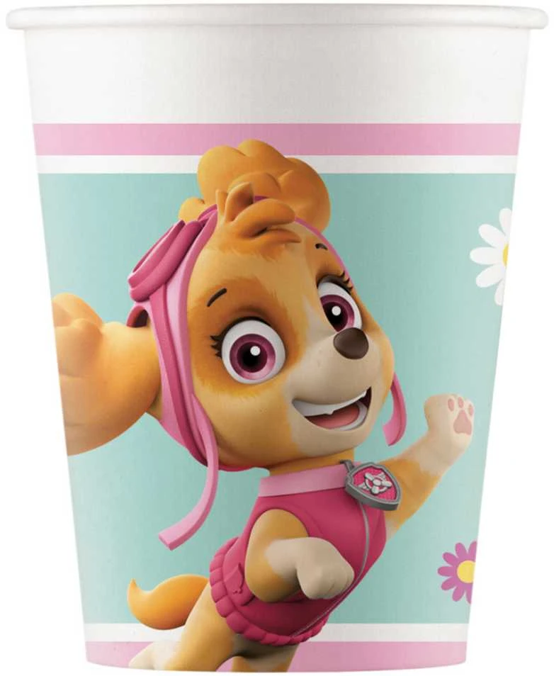 Adikbal „Paw Patrol“ popieriniai puodeliai, 200 ml, vieno dydžio