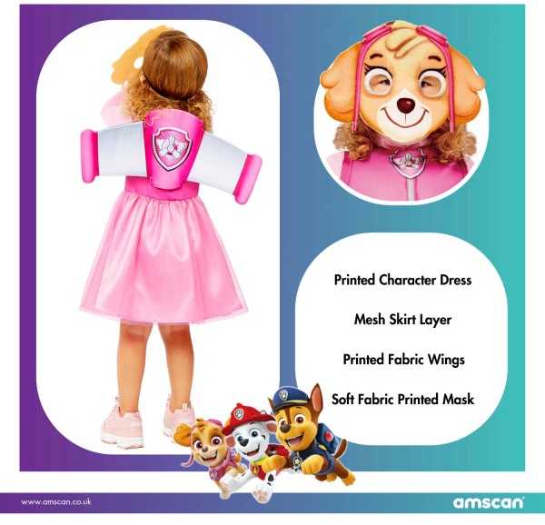 Paw Patrol Skye kostiumas 3-4 metams