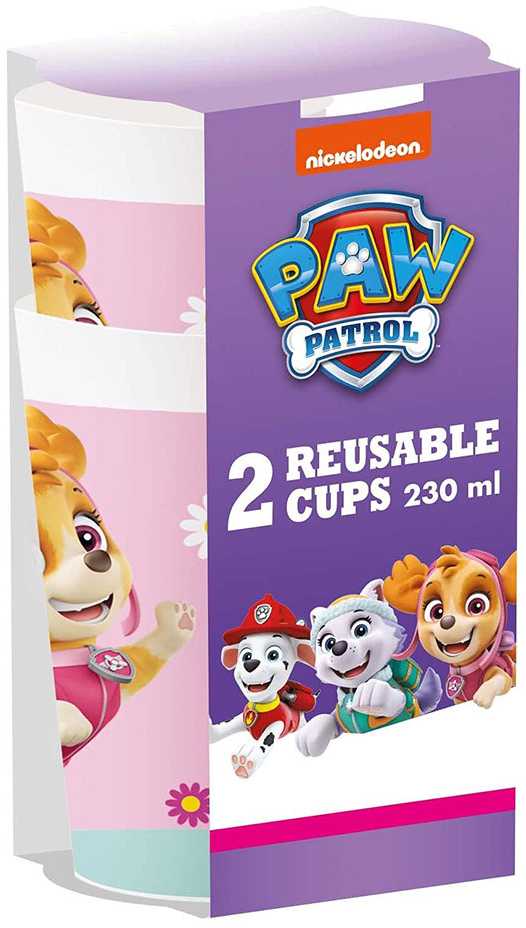 Paw Patrol Skye √©s Everest plastikinių puodelių 2 dalių rinkinys 230 ml