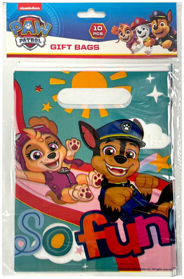 „Paw Patrol So Fun“ dovanų maišelių rinkinys, 10 vnt.