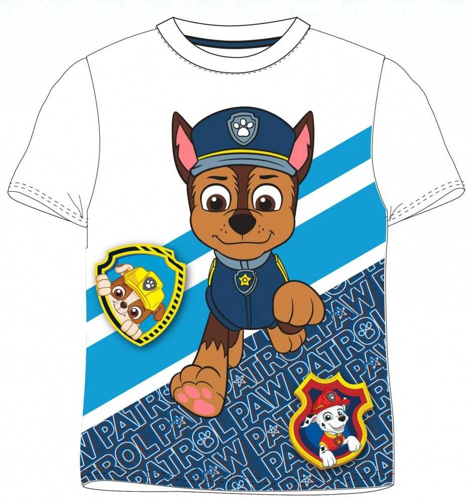 Paw Patrol Surefooted vaikiški trumpi marškinėliai, viršutinė dalis 110 cm