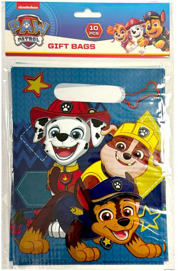 „Paw Patrol“ trio dovanų maišelių rinkinys, 10 vnt.