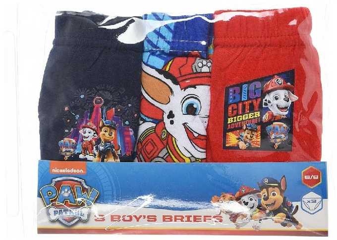 „Paw Patrol“ vaikiški apatiniai, kelnaitės, 3 vnt. pakuotėje, 2/3 metai