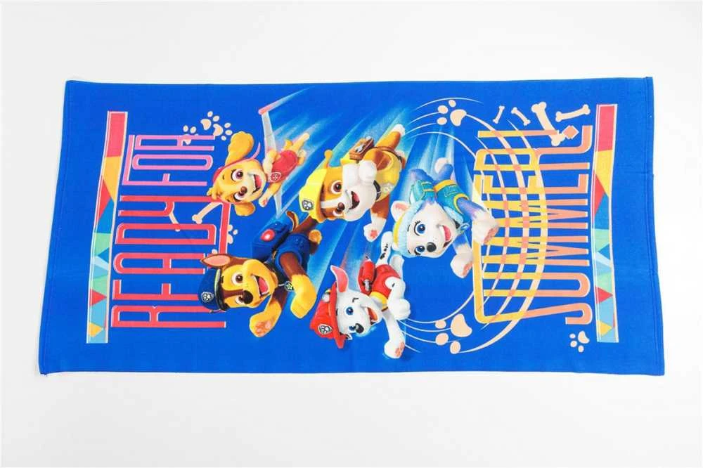 „Paw Patrol“ vonios rankšluostis, paplūdimio rankšluostis 70x140cm (greitai džiūstantis)