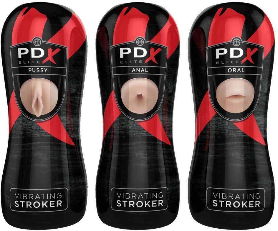 Pipedream PEE Vibrating Stroker Ekranas