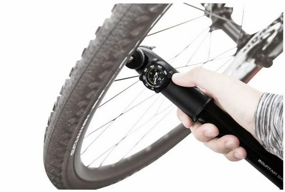 Rankinis siurblys Topeak Mountain DA G, dvigubo veikimo, manometras