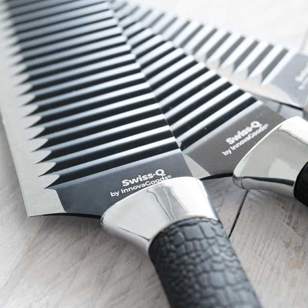Peilių rinkinys Juodas Shark Swiss·Q Namiutsu InnovaGoods 4 Dalys