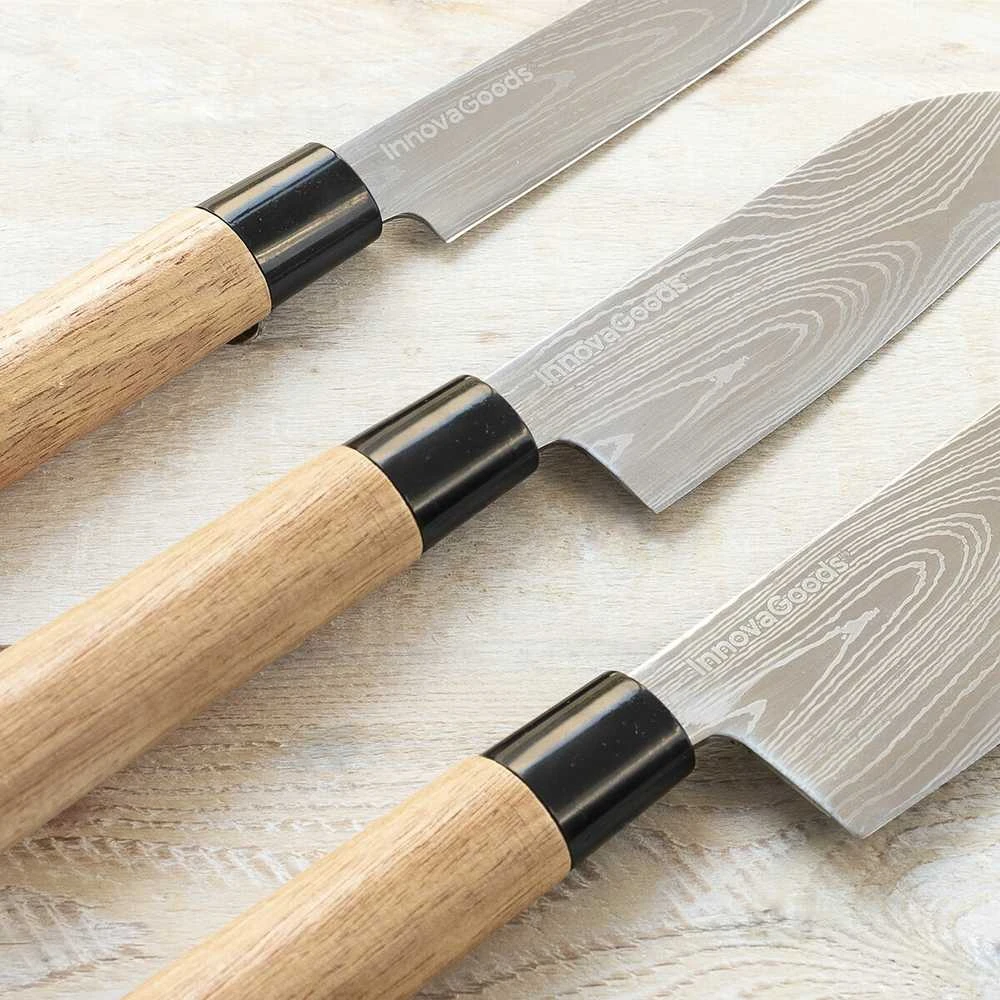 Japoniškų peilių rinkinys InnovaGoods su dangteliu InnovaGoods V0103200