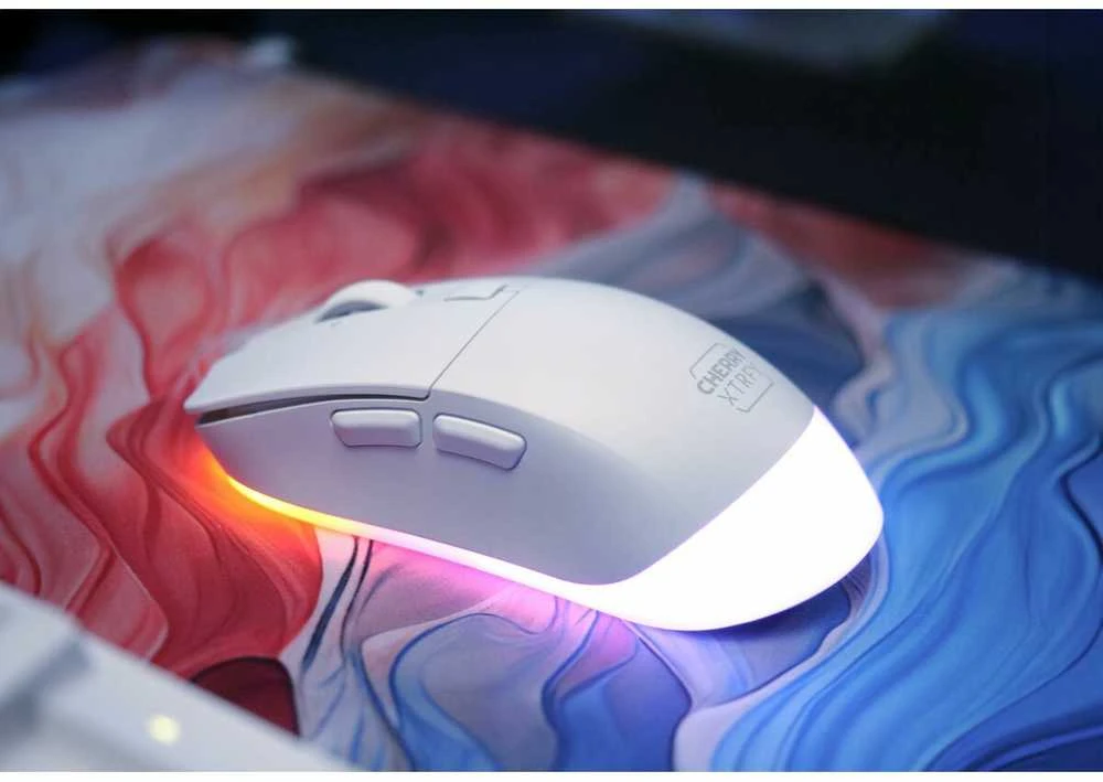 Cherry XTRFY M50 Baltas Belaidė pelė