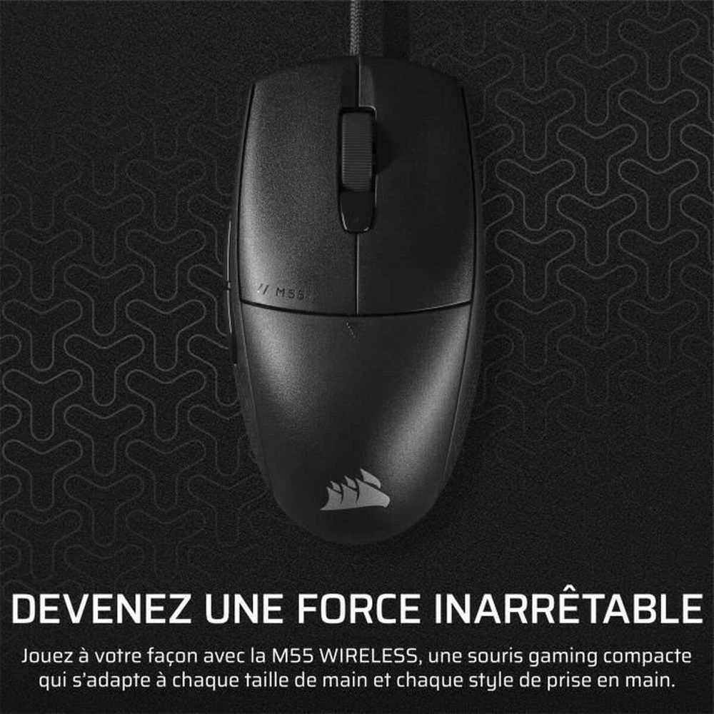 CORSAIR M55 Pelė žaidimams su laidu 16000 DPI Juodas