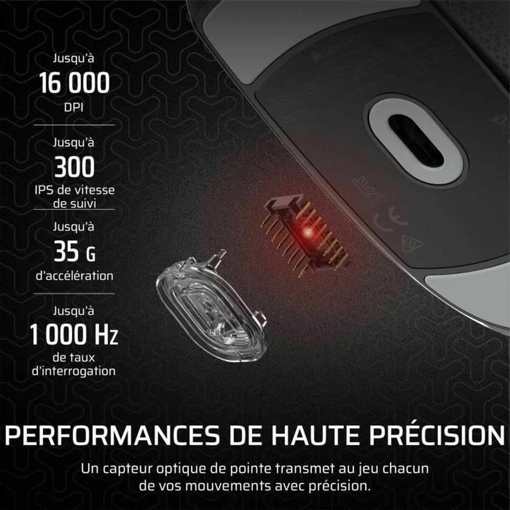 CORSAIR M55 Pelė žaidimams su laidu 16000 DPI Juodas