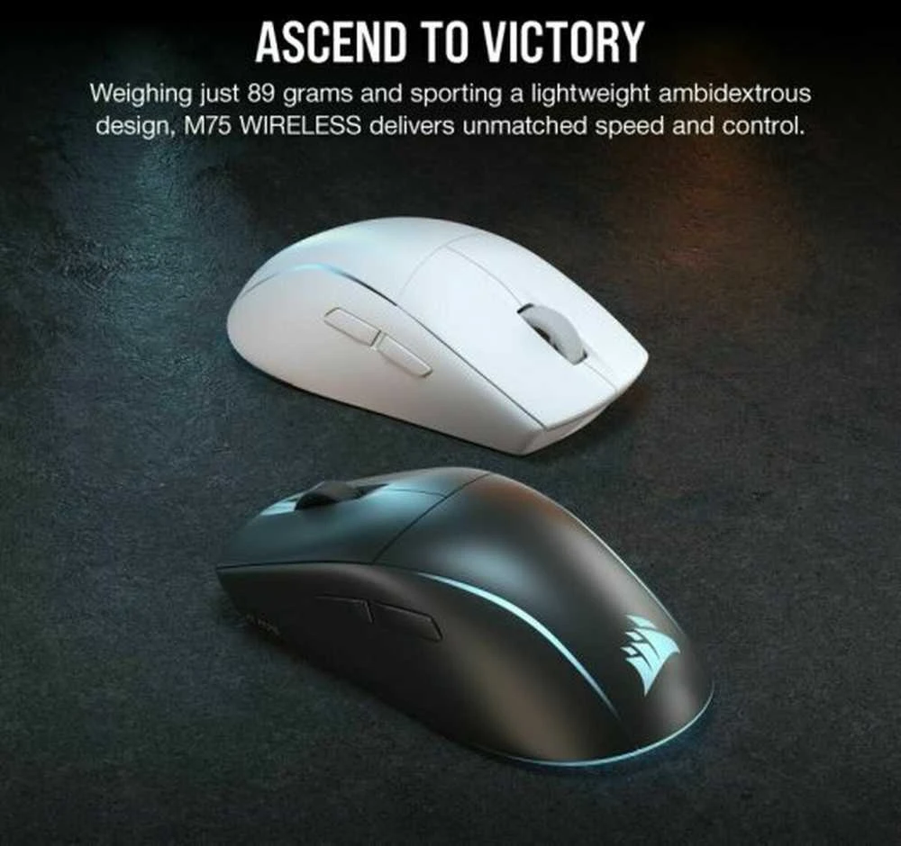 CORSAIR M75 WIRELESS Lightweight RGB Pelė žaidimams - Juodas