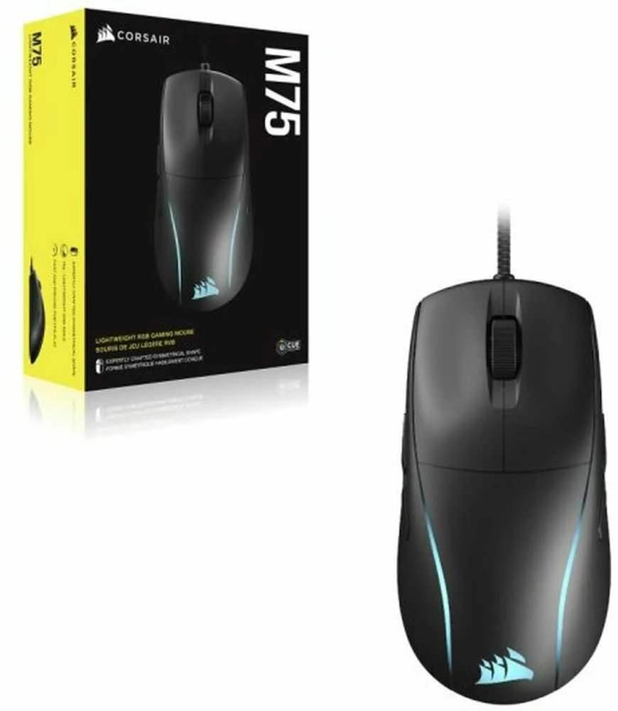 CORSAIR M75 Pelė žaidimams Optinė Juodas