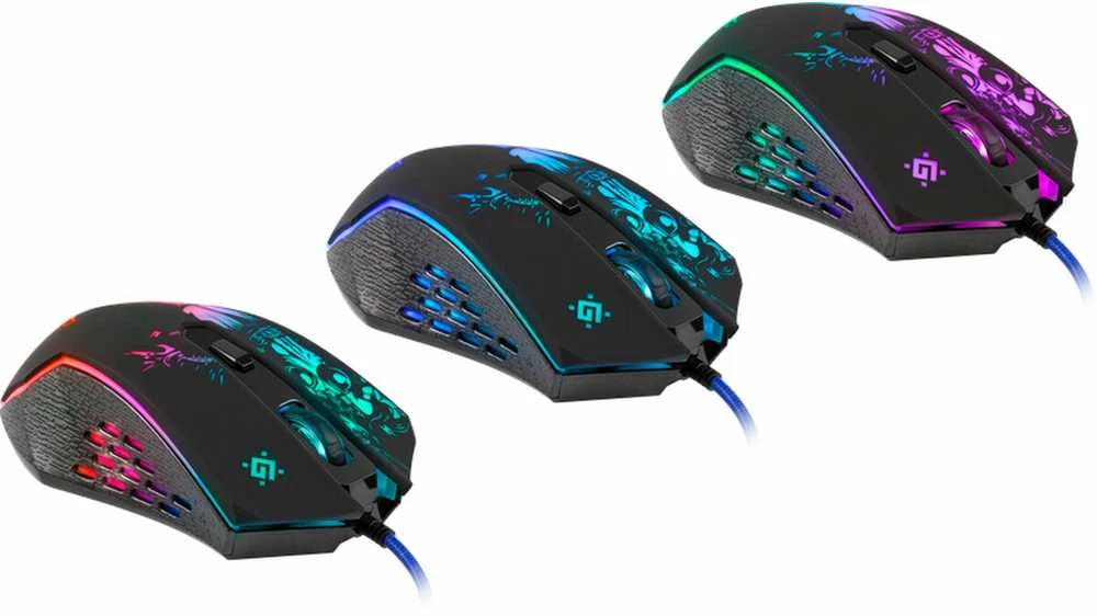 Žaidimų Pelė - Defender GM-933 7200dpi 6P RGB